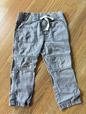 Cat & Jack Skinny Gray Elastic Waist Cargo Pants